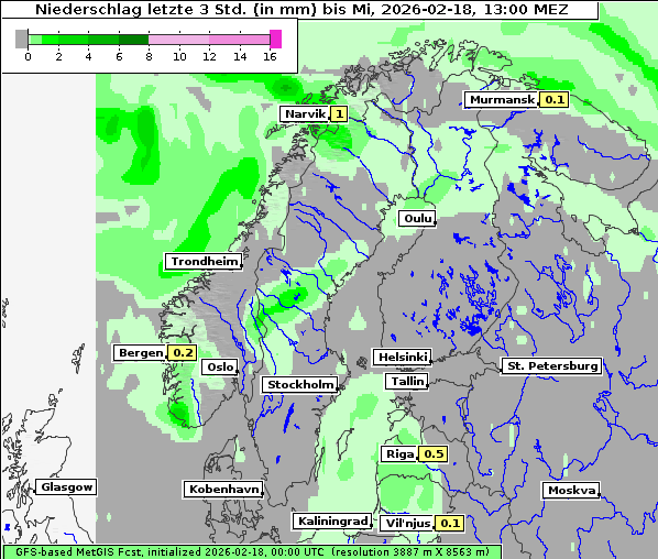 Niederschlag, 18. 2. 2026
