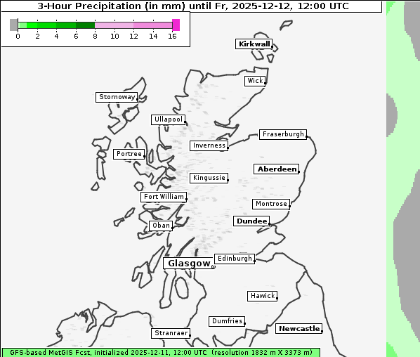 Niederschlag, 12. 12. 2025