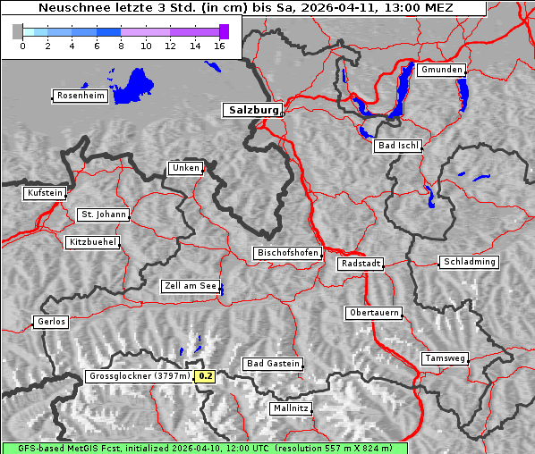 Neuschnee, 11. 4. 2026