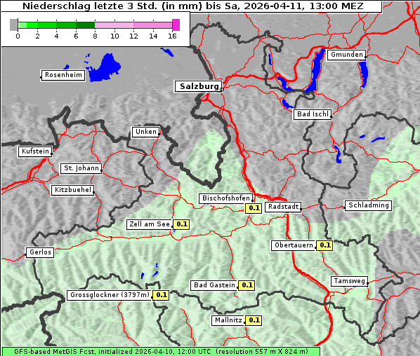 Niederschlag, 11. 4. 2026
