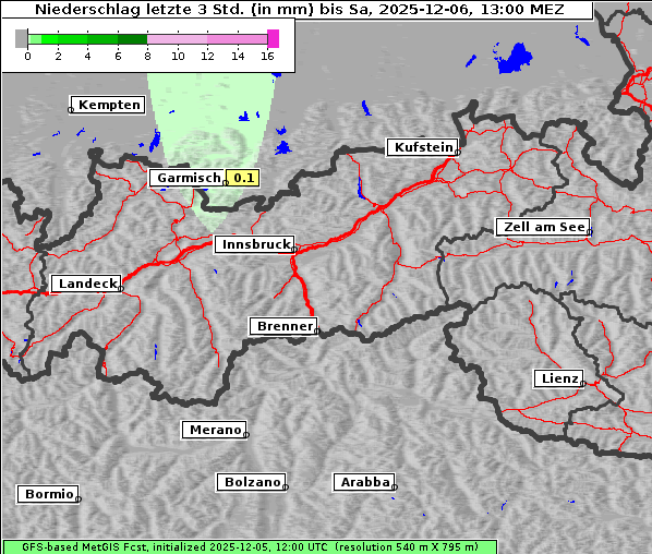 Niederschlag, 6. 12. 2025