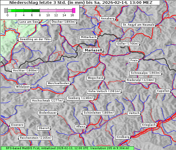 Niederschlag, 14. 2. 2026