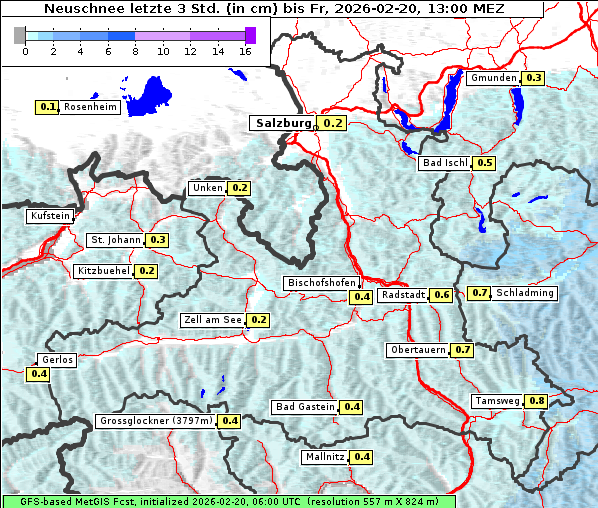 Neuschnee, 20. 2. 2026