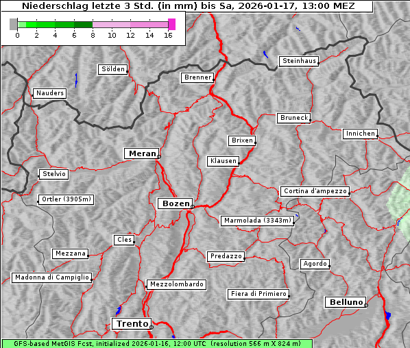Niederschlag, 17. 1. 2026