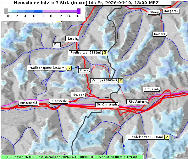 Neuschnee, 10. 4. 2026
