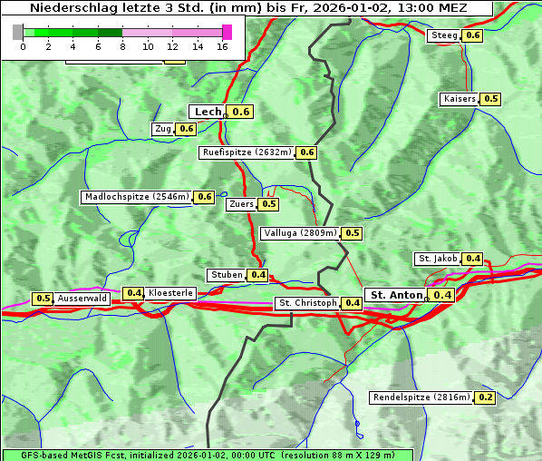 Niederschlag, 2. 1. 2026