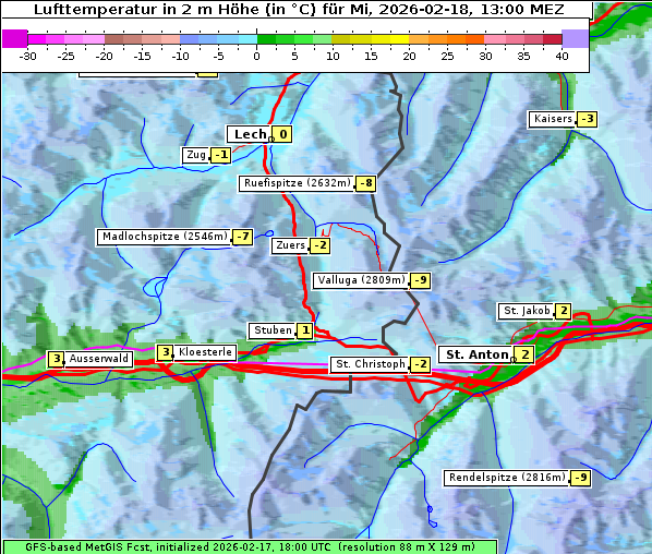Temperatur, 18. 2. 2026