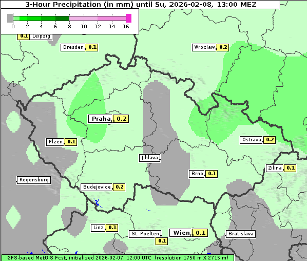 Niederschlag, 8. 2. 2026