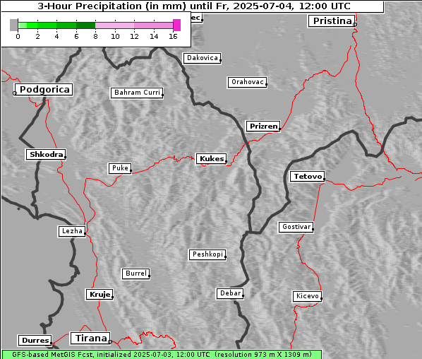 Niederschlag, 4. 7. 2025