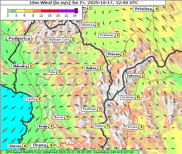 Wind, 17. 10. 2025