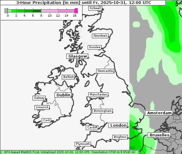 Niederschlag, 31. 10. 2025