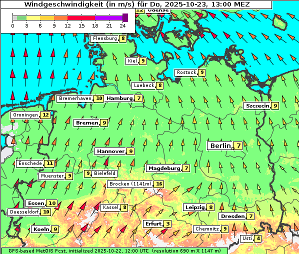 Wind, 23. 10. 2025