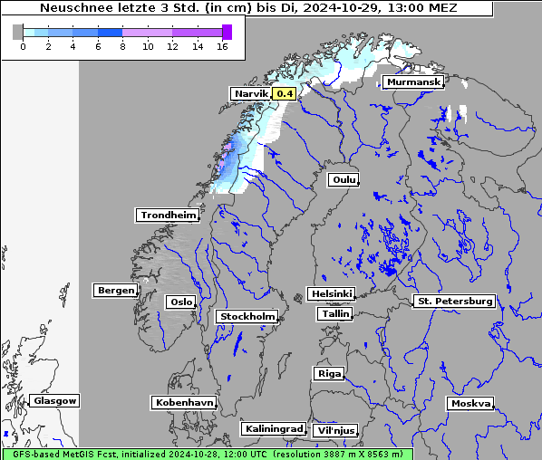 Neuschnee, 29. 10. 2024