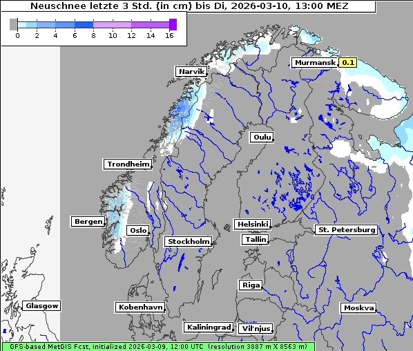 Neuschnee, 10. 3. 2026