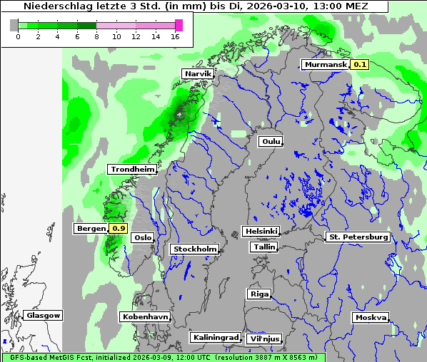 Niederschlag, 10. 3. 2026