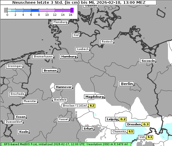 Neuschnee, 18. 2. 2026