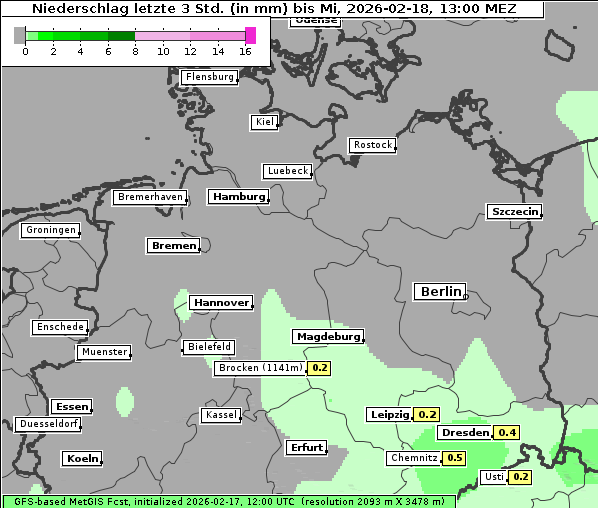 Niederschlag, 18. 2. 2026
