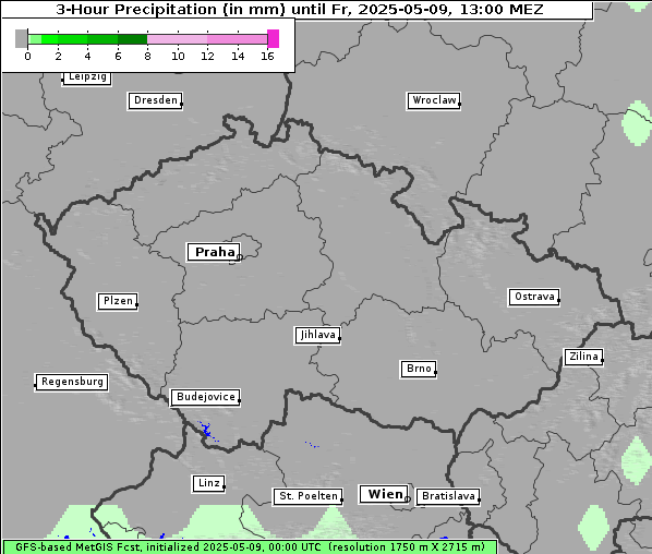 Niederschlag, 9. 5. 2025