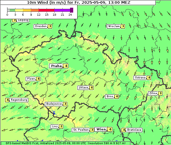 Wind, 9. 5. 2025