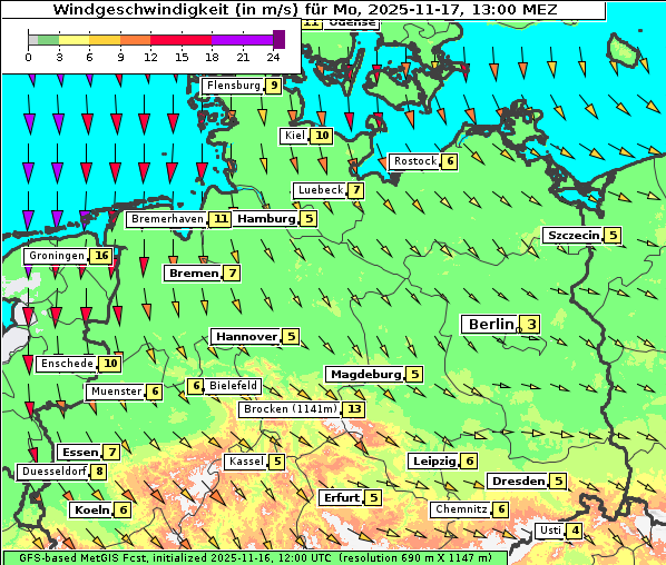 Wind, 17. 11. 2025