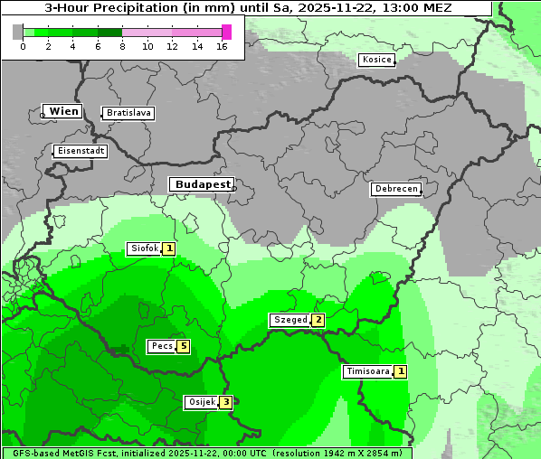 Niederschlag, 22. 11. 2025