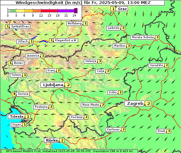 Wind, 9. 5. 2025