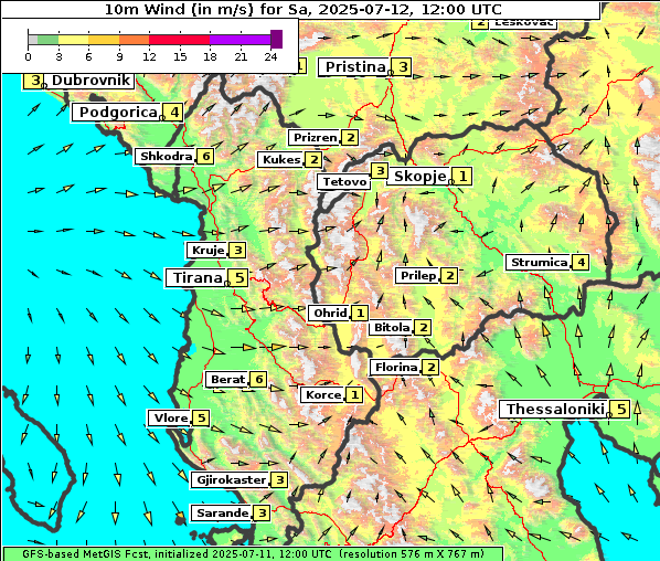 Wind, 12. 7. 2025