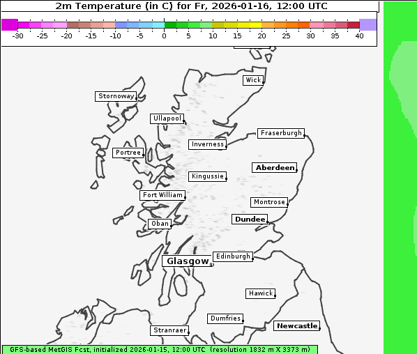 Temperatur, 16. 1. 2026