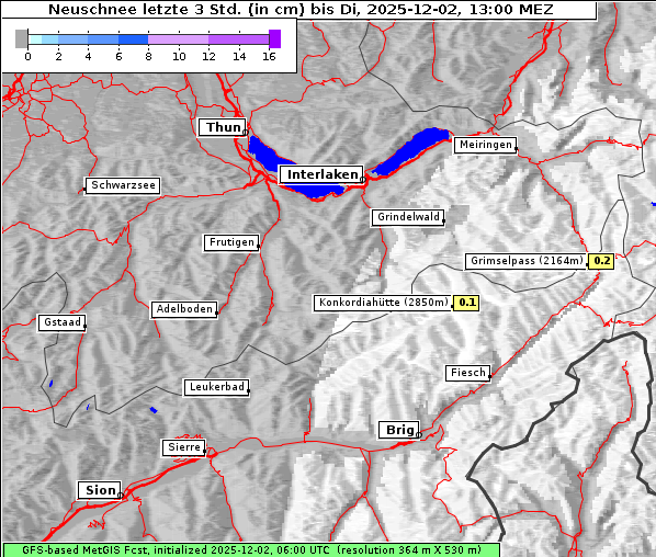 Neuschnee, 2. 12. 2025