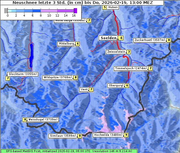 Neuschnee, 19. 2. 2026
