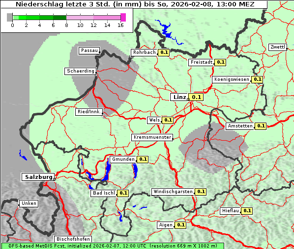 Niederschlag, 8. 2. 2026