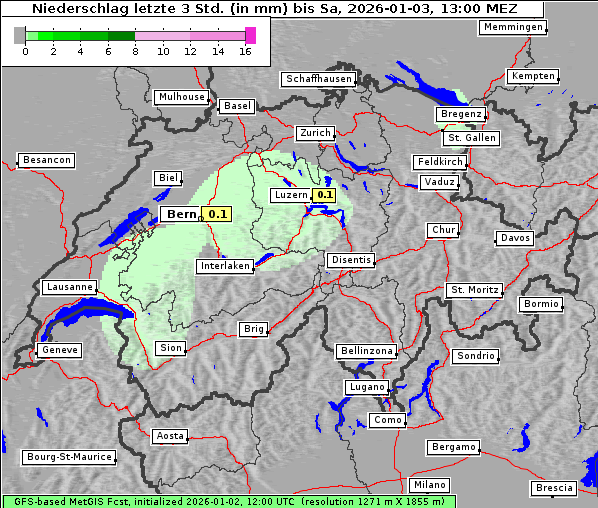 Niederschlag, 3. 1. 2026