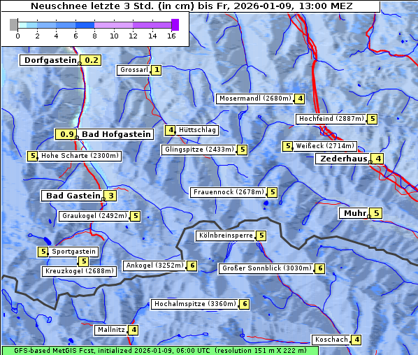 Neuschnee, 9. 1. 2026