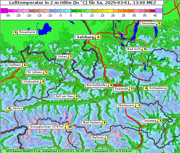 Temperatur, 1. 3. 2025