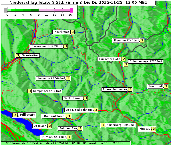 Niederschlag, 25. 11. 2025