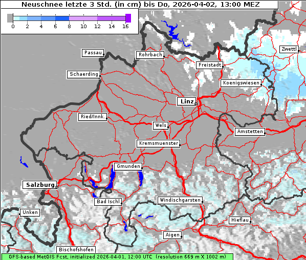 Neuschnee, 2. 4. 2026