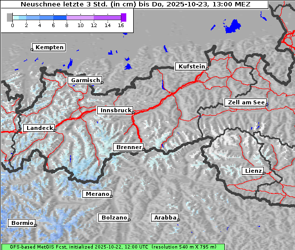 Neuschnee, 23. 10. 2025