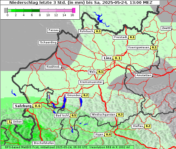 Niederschlag, 24. 5. 2025