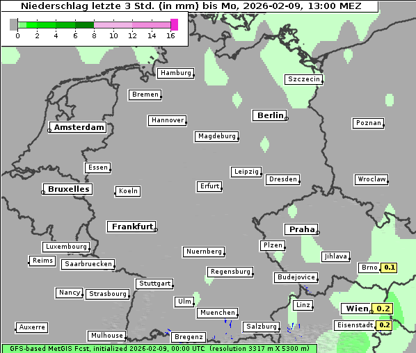 Niederschlag, 9. 2. 2026