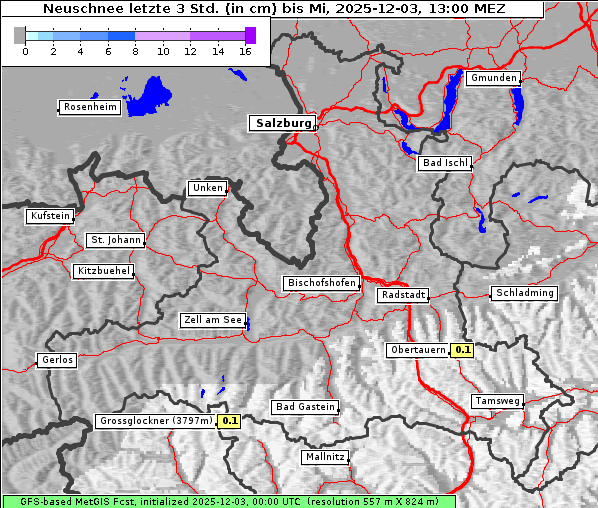 Neuschnee, 3. 12. 2025