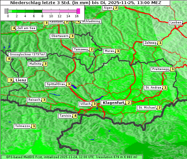 Niederschlag, 25. 11. 2025