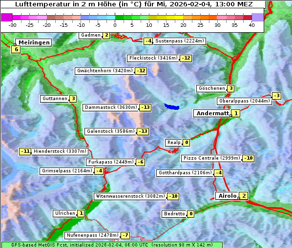 Temperatur, 4. 2. 2026