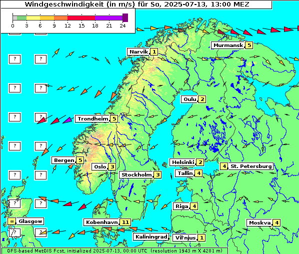 Wind, 13. 7. 2025