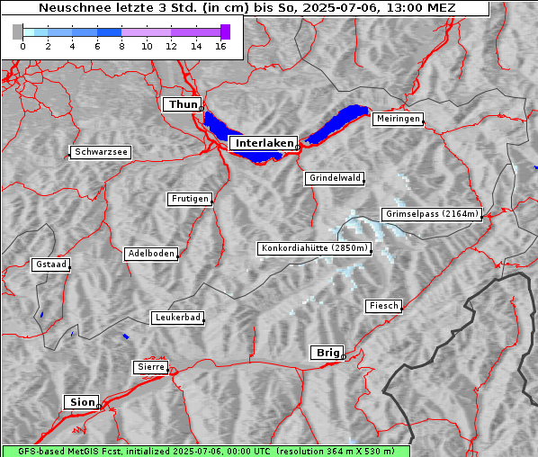 Neuschnee, 6. 7. 2025