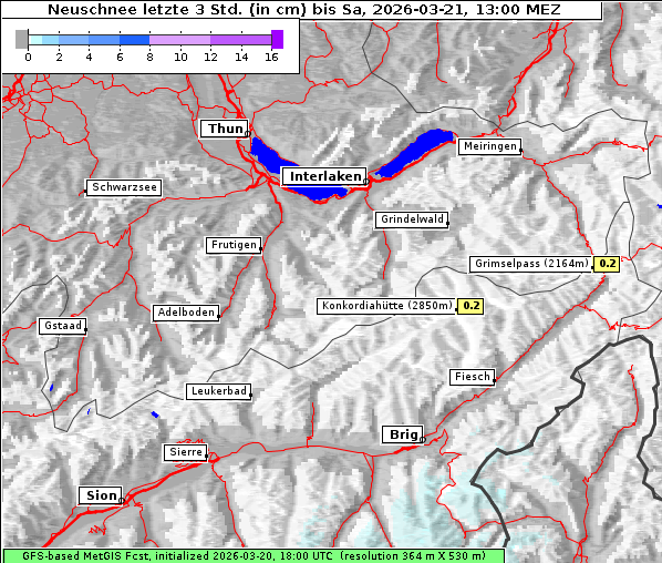 Neuschnee, 21. 3. 2026