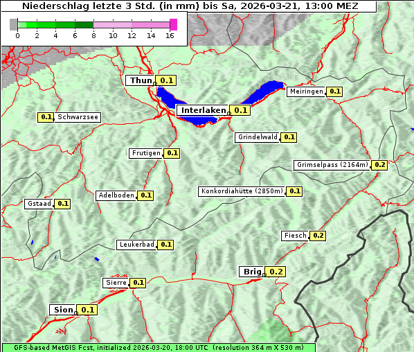 Niederschlag, 21. 3. 2026