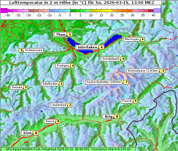 Temperatur, 15. 3. 2026