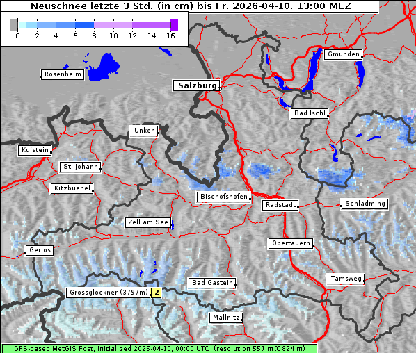 Neuschnee, 10. 4. 2026