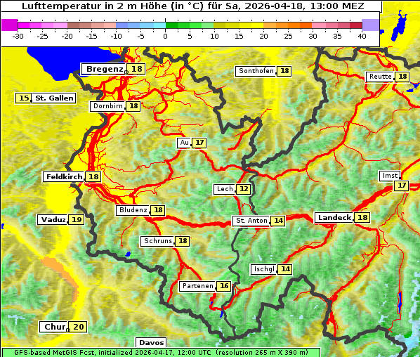 Temperatur, 18. 4. 2026