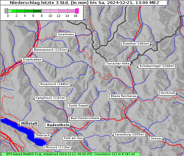 Niederschlag, 21. 12. 2024